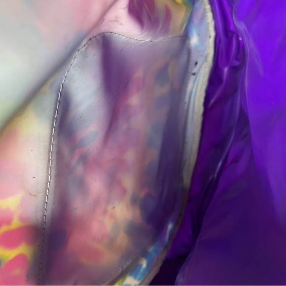 Vintage Lisa Frank Full Size Backpack 3 Fab Girl Friends Tie Dye Purple Green - Picture 6 of 15